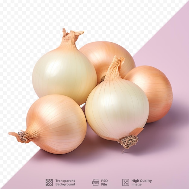 Onions with a purple background and a white background