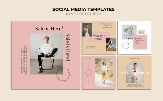 Online business instagram post templates