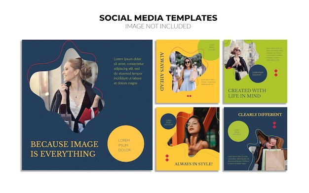 PSD online business social media post templates