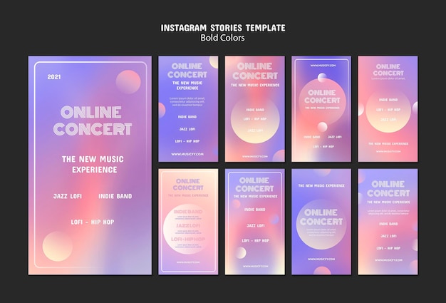 PSD online concert social media stories