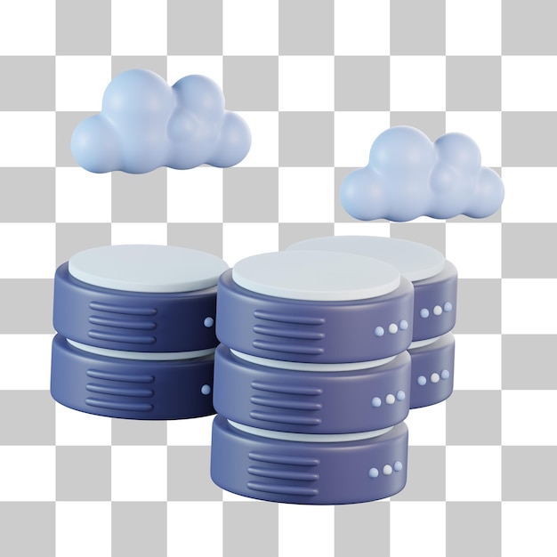 PSD online database 3d icon