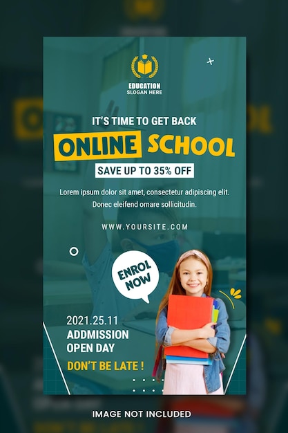 Online education banner