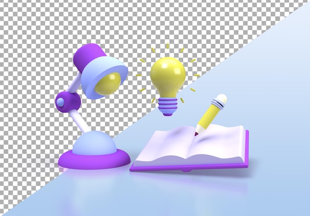 Online education concept illustration for business idea concept background