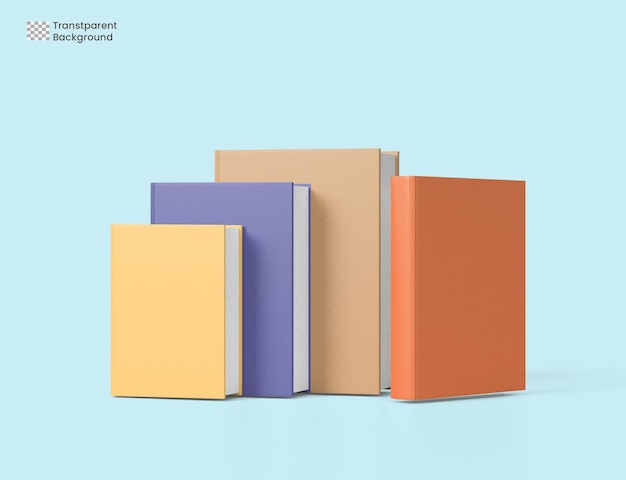 online education, e-learning concept. stack of books, bookshelf. 3d render illustration