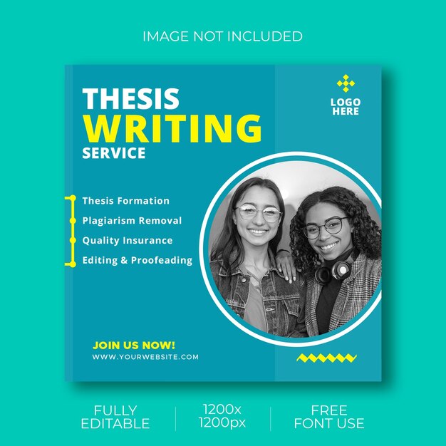 Online education thesis writing social media design psd template