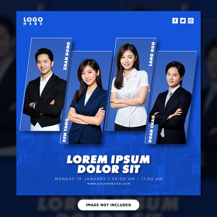 PSD 在線活動網絡研討會 instagram 帖子模板