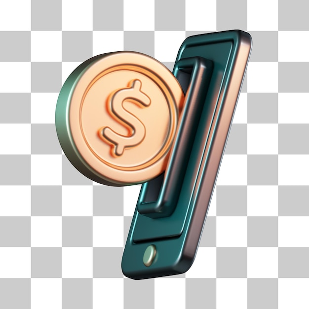 Online investment 3d icon