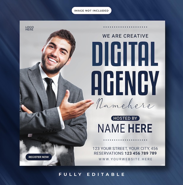 Online poster agency digital marketing agency social media post