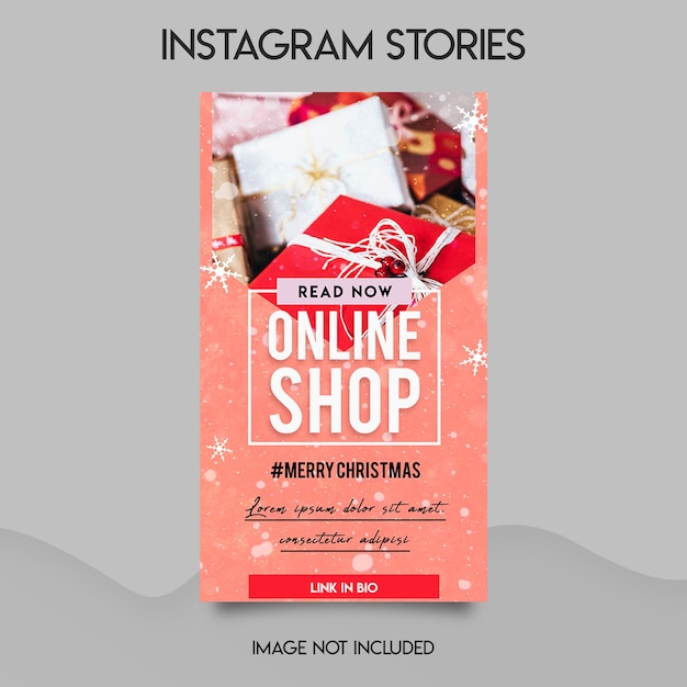 PSD オンラインショップのソーシャルメディアとinstagramのストーリーテンプレート