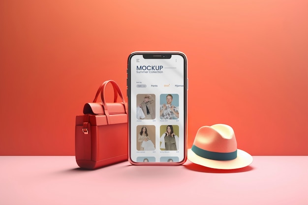 PSD online shopping device mockup