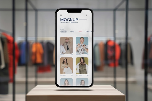 PSD online shopping device mockup