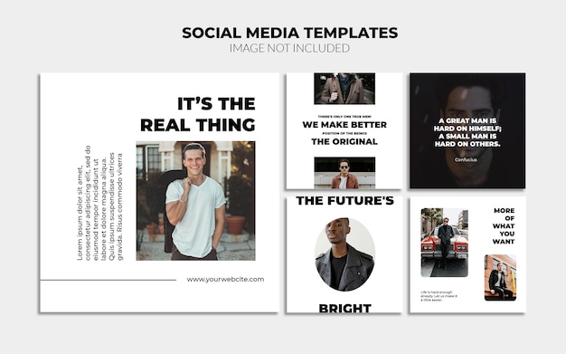 PSD online store instagram social media post templates