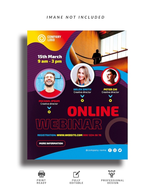 online webinar event flyer design