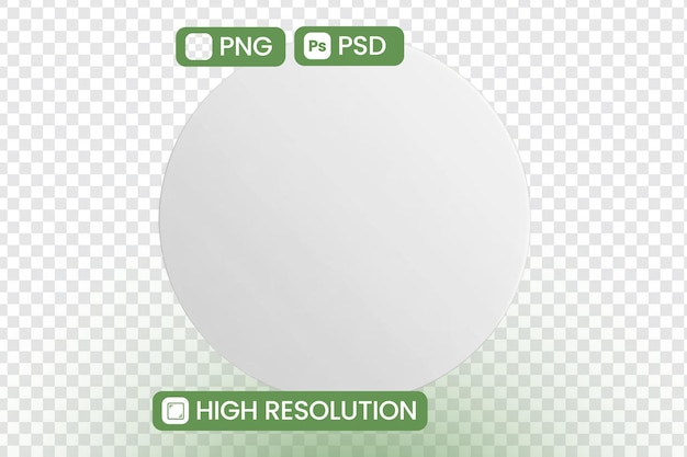 Ontdek HighResolution PNG en PSD Mockups Creëer prachtige ontwerpen met deze veelzijdige cirkelvormige sjabloon Perfect voor logo's, pictogrammen en meer Behaal professionele resultaten moeiteloos