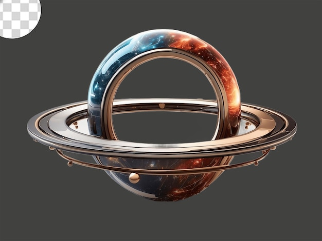 Ontwerp een planeet met een prachtig ringsysteem.