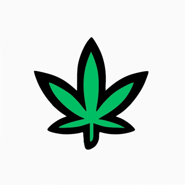 Ontwerp van cannabis leaf psd