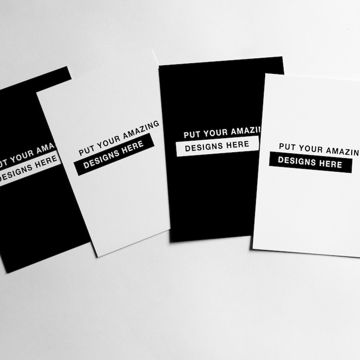 PSD ontwerp van de adreskaartjesjabloon