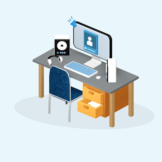 Ontwerp van de bureaubladopstelling