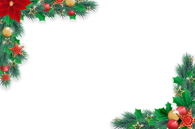 PSD ontwerp van de rand van de kersttakken