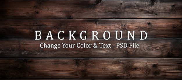PSD ontwerp van donkere houten achtergrond