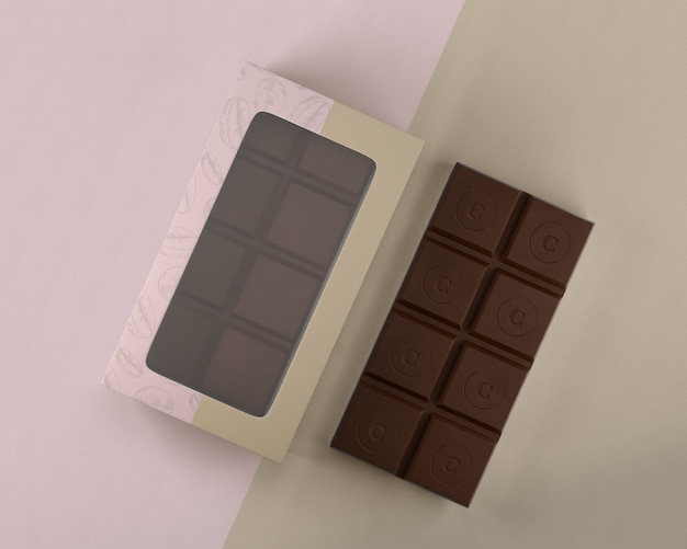 PSD ontwerp van een chocoladedoos