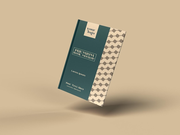 Ontwerp van een mock-up van de omslag van een boek