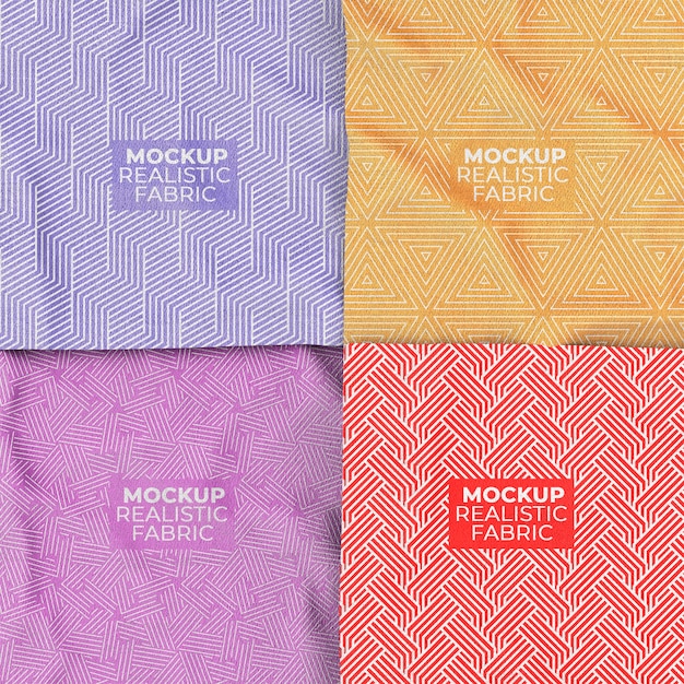 Ontwerp van een mock-up van een textielpatroon