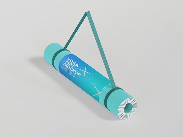 Ontwerp van een mock-up van een yogamat