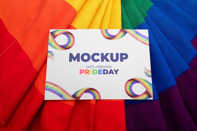 Ontwerp van een model van de vlag van de Pride Day