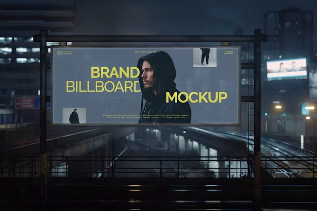 Ontwerp van een model van een banner voor buitenreclame