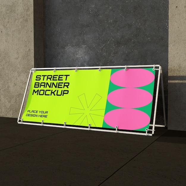 PSD ontwerp van een straatbanner