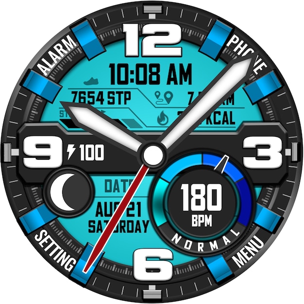PSD ontwerp van het horloge 5.
