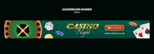 Ontwerp van het sjabloon van het casino