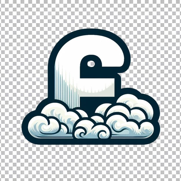 PSD ontwerp van het sjabloon van het wolkenweer-logo