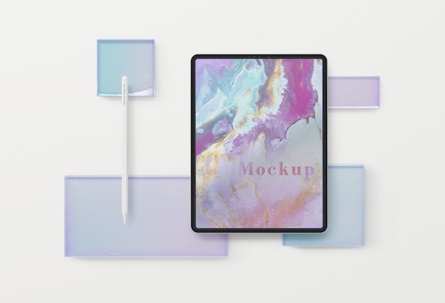 PSD ontwerp van tabletapparaat met mock-up