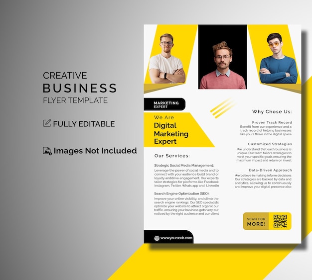 Ontwerp van zakelijke flyers