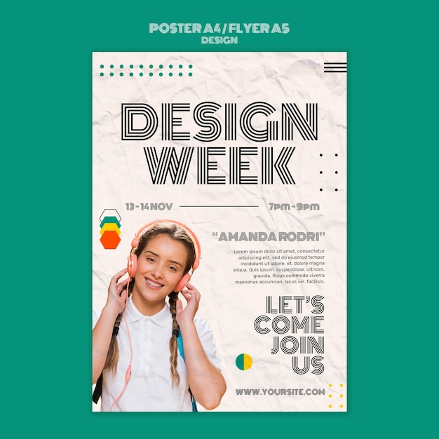 PSD ontwerpweek sjabloon