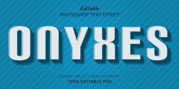 Onyxes 編集可能な photoshop テキスト スタイル効果