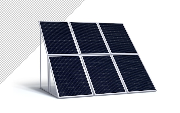 Opbouw zonnepanelen, mockup