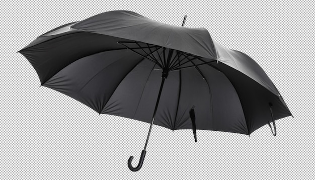 open black umbrella shields from rain