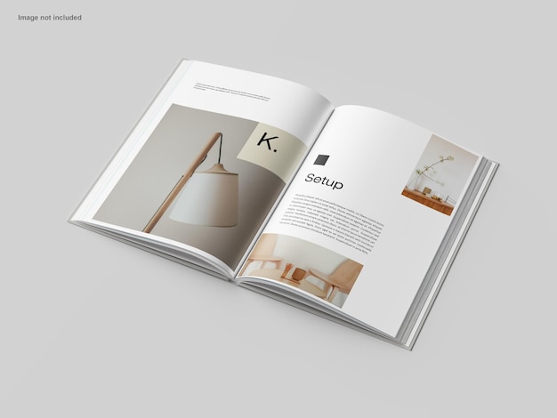 Open boek mockup