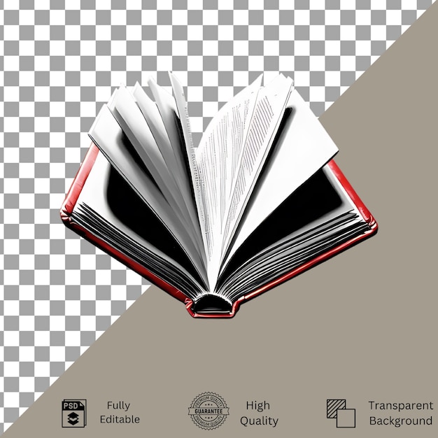 Open book isolated on transparent background