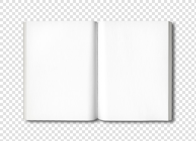 PSD open book isolated on white