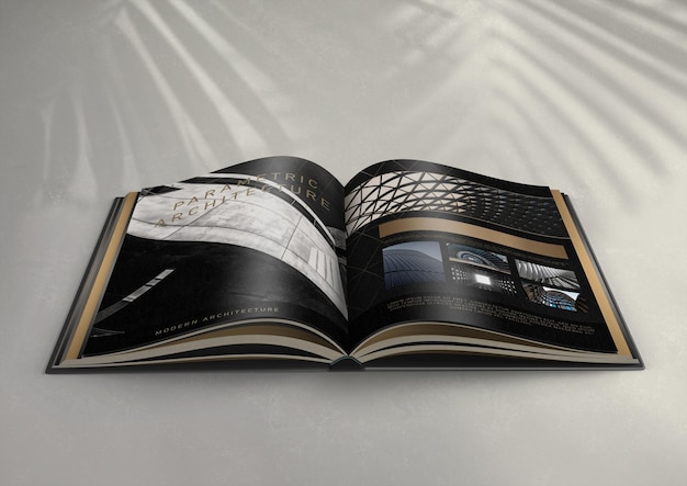 Open book mockup psd