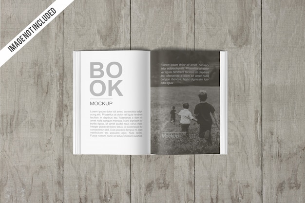 Open book mockup