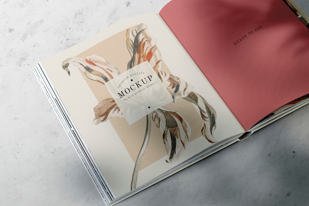 open book mockup