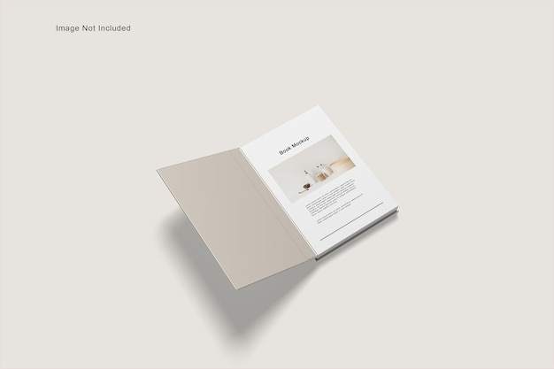 PSD aprire il libro di mockup