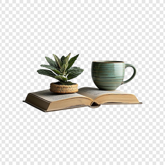植物が育つ開いた本