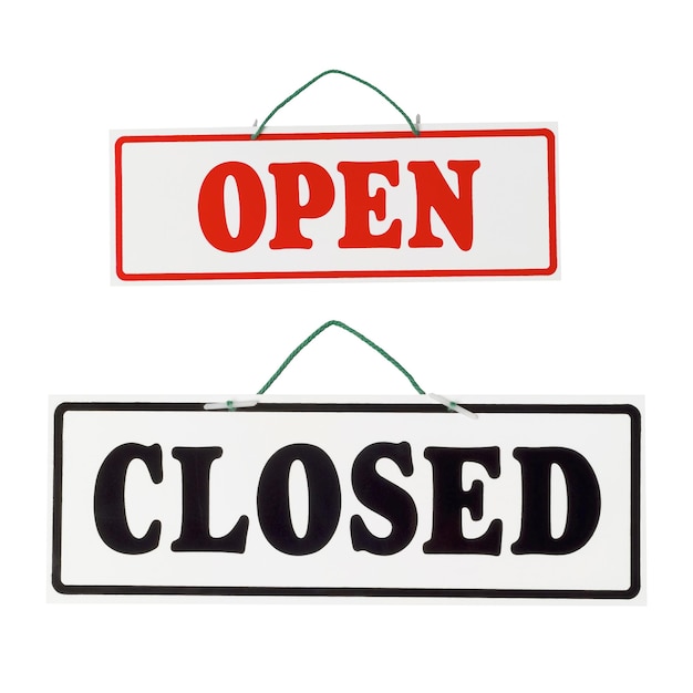 Open and Closed Signs