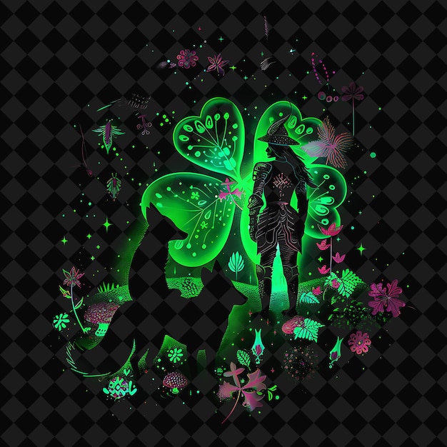 open fantasy nights enchanted landscapes with neon forest y2k art and illustration animal designs